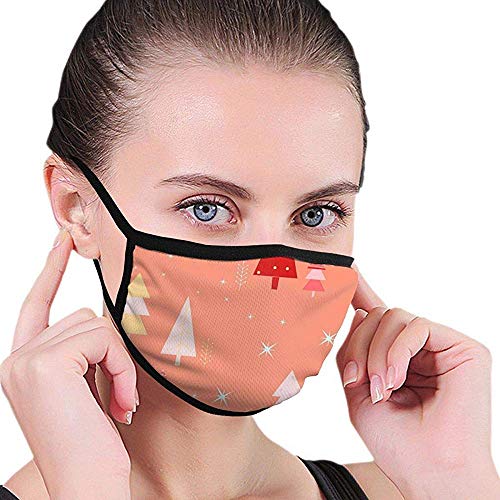 Preisvergleich Produktbild Weihnachtsdekoration Baummuster Design Halbgesichts-Mundmaske Gesichtsmasken Anti-Staub-Gesichts- und Nasenabdeckung Coole weiche Winddichte Ski-Mundmaske