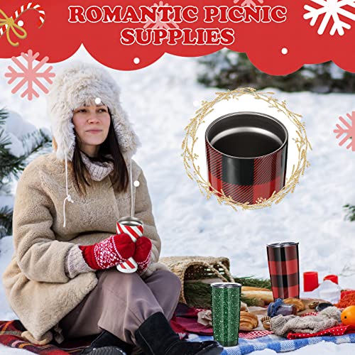 Nuogo Christmas Tumbler, 20 Oz Stainless Steel Tumbler With Lid, Travel Wine Mug Tea Bottle Christmas Vacuum Insulated Double Layer Coffee Mug (12) #TOP5