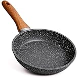 Frigideira antiaderente ceramica marmorizada frita sem óleo 24cm