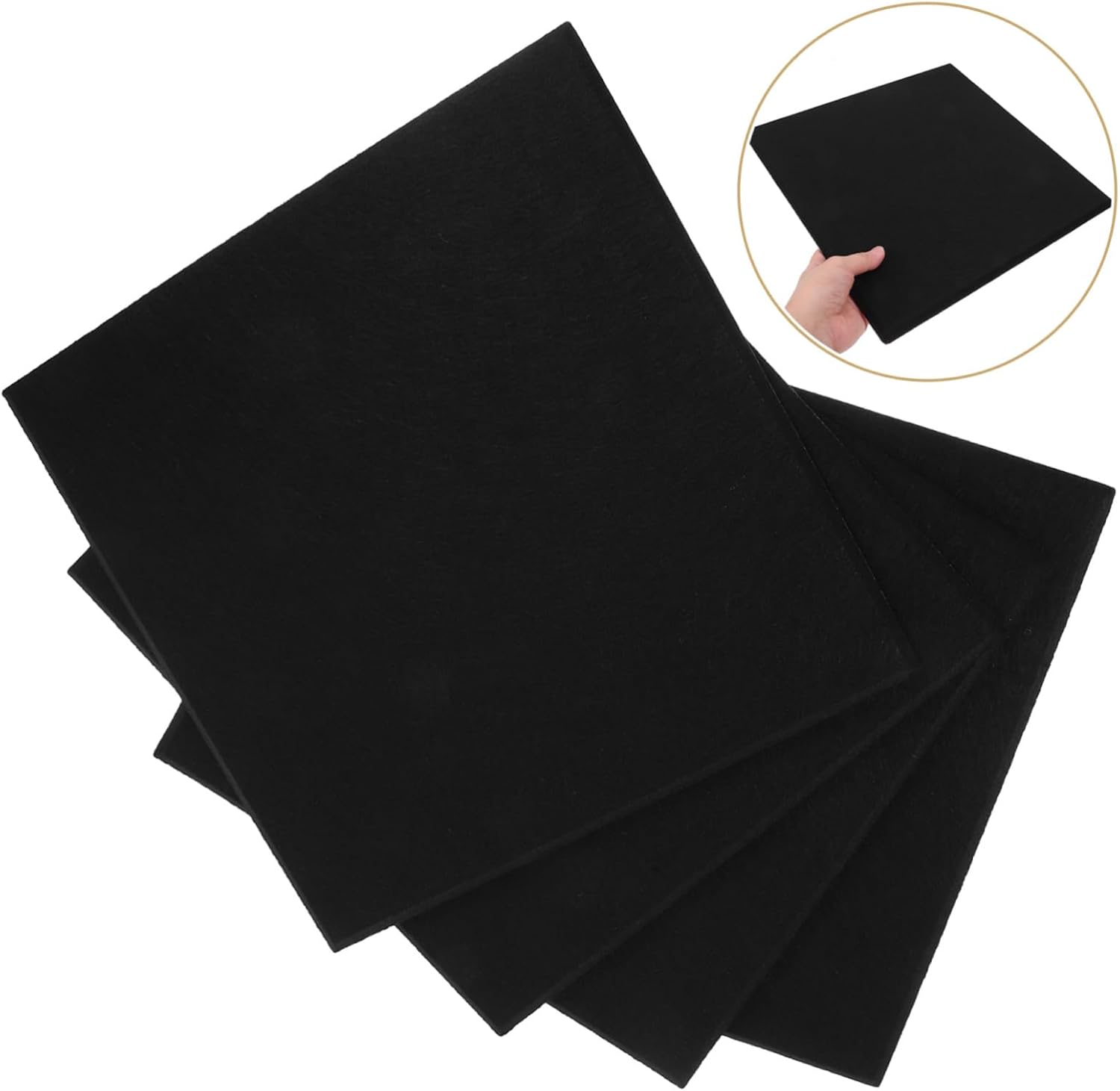 NUOBESTY 4Pcs Self Adhesive Felt Bulletin Board Tiles Decorative Wall Stickers for Photos Memos and Key Holders Easy to Apply Felt Wall Tiles for Bedrooms and Home Decor