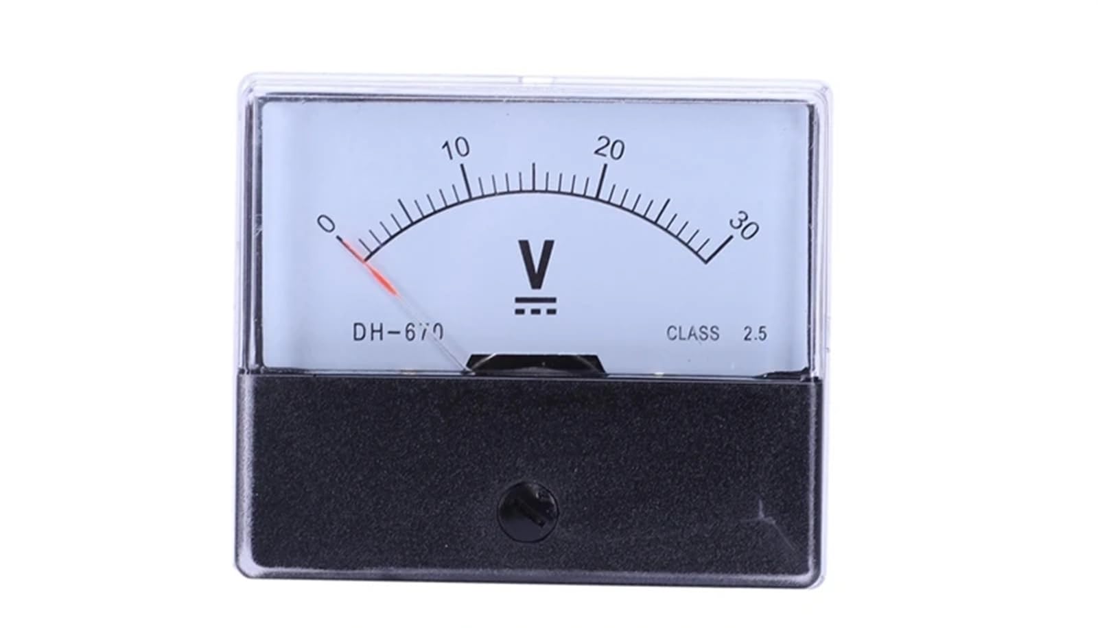 DH-670 Precisione DC 30V Tester da pannello analogico Voltmetro e DC 0-50A Amp Meter analogico Amperometro Pannello corrente + Resistenza shunt 50A 75MV