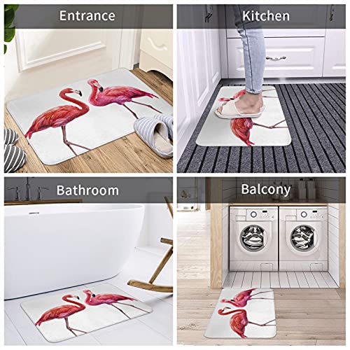 Flamingo Bath Mat Bathroom Rug Carpet Non Slip Doormat Soft Comfortable Water Absorption 24X16 Inch #TOP1