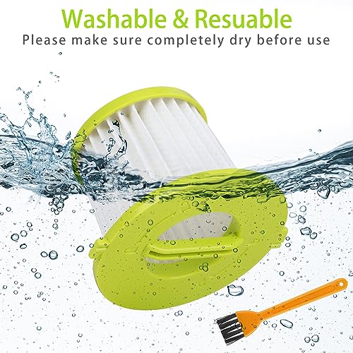 Image of Replacement Filter Compatible with Ryobi ONE+ 18V Handheld Vacuum Models PCL700 PCL704 PCL705 Compare to Part # A32F05N A32HF00(2 Pack)