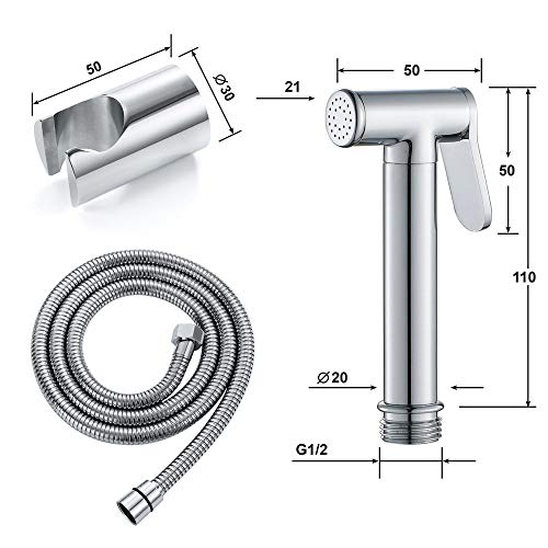 Handsprayer pour les toilettes et robinet douchette murale WC - 4