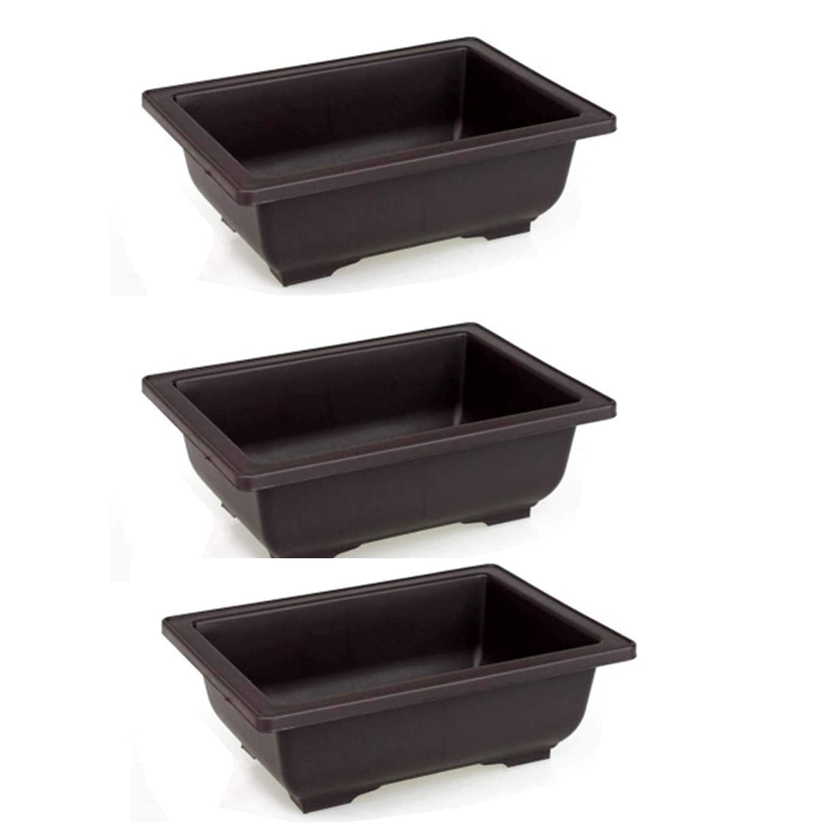 Green Paradise® Bonsai Pots rectangle 30.50 x 21.60x 10.20 cm (Black) (Pack of 3) ideal for Training bonsai trees creating succulent cactus mini gardens adeniums (B09HPKTDDW) Amazon Price History, Amazon Price Tracker
