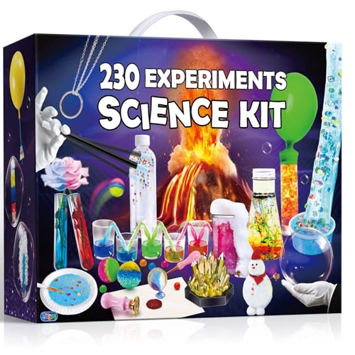 PATIFEED 230 Kits de experimentos de ciencia para niños, caja de experimentos, regalos de laboratorio, niños y niñas, kit de construcción química, juguete creativo, juego de química, hechizo, kit de