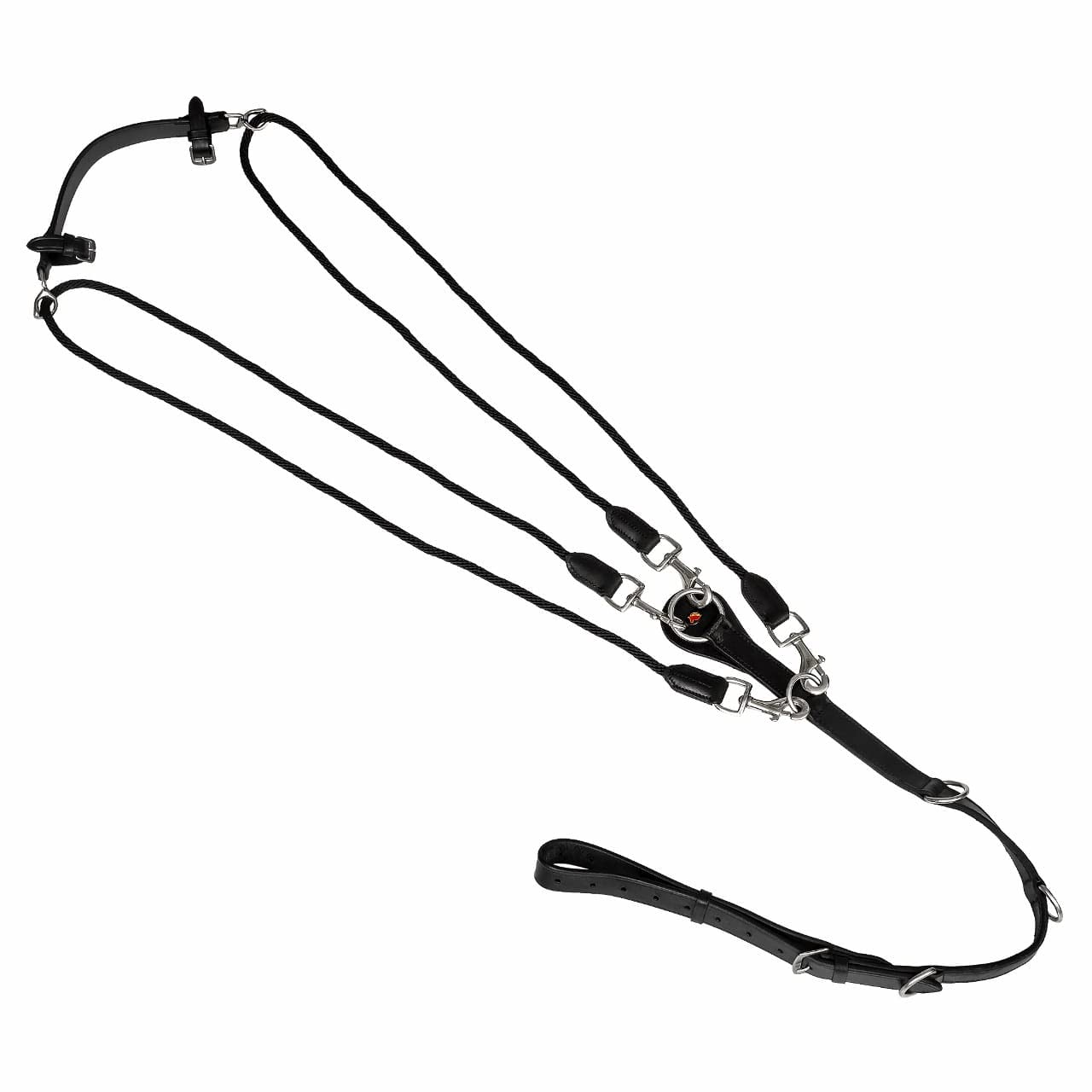 Hilfszügel Gogue Leder Start (Schwarz, Warmblut)