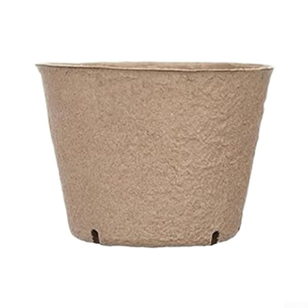 Biodegradable Planting Pots, 100-Pack Paper Pulp Cups, Gardening Starter Kit with Drainage Holes, Eco Friendly Trays for Home Garden(B)