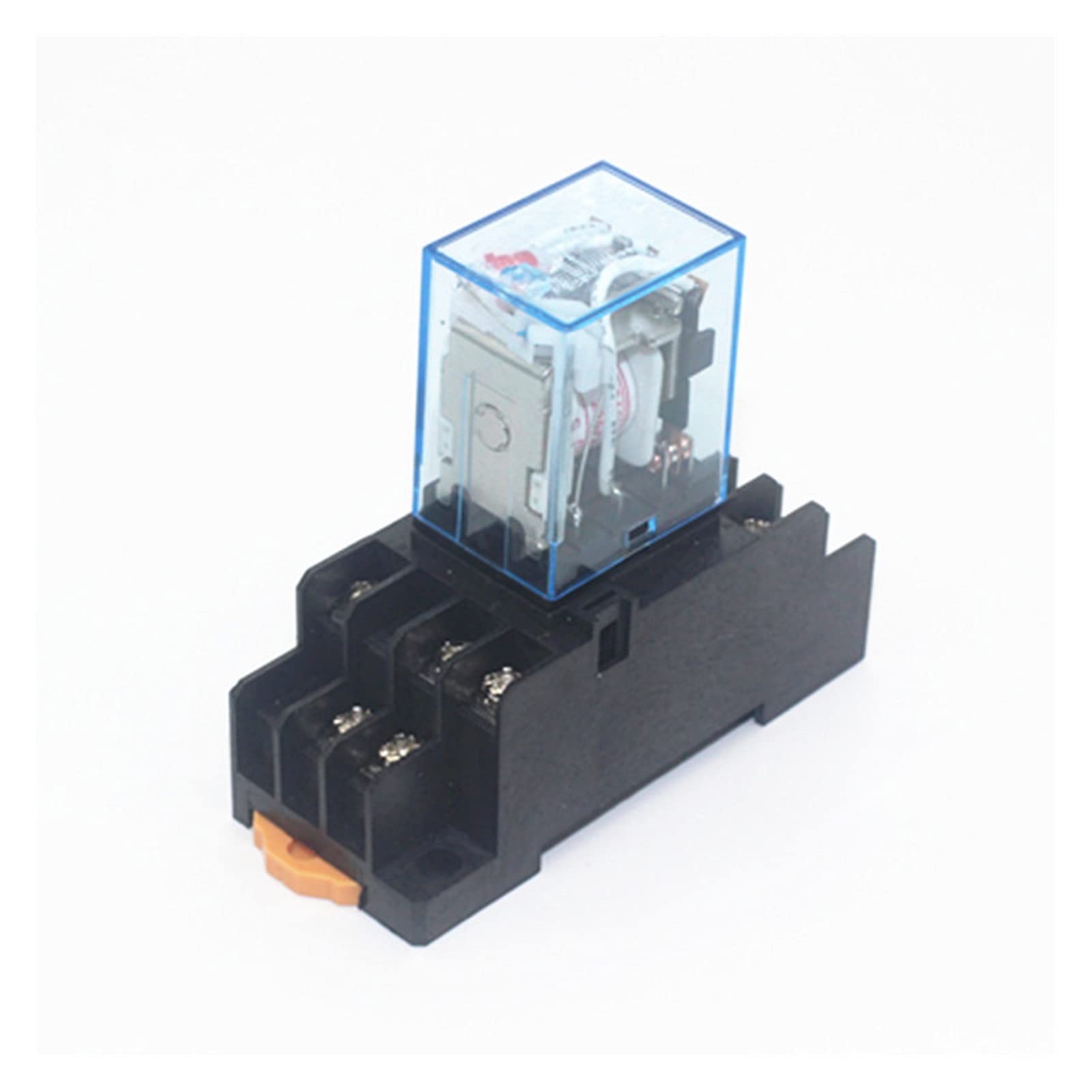 GJZIFGFWQ 1set MY3 HH53P MY3NJ Micro Mini Coil Power Relay 11pin 3NO 3NC LED Lamp 5A AC 110V 220V with Socket 12V 24V(AC12V)