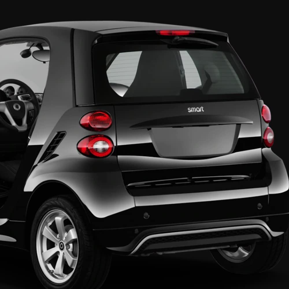 Auto Decalcomanie Adesivi per Smart 451 453 fortwo forfour, Auto Badge Logo Stemmi e Decorazioni Logo Lettera, Car Body Logo Sticker Decal, Auto Esterni Adesivi Car Styling,A Matte Silver