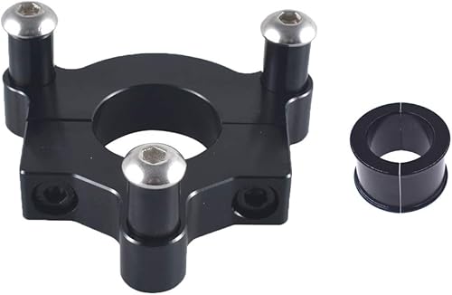 sthus Adaptador CNC negro de 1 pulgada, 0.984 in, 1.5 pulgadas, 1.496 in, se adapta a bicicletas motorizadas de 49 cc, 50 cc, 66 cc, 80 cc