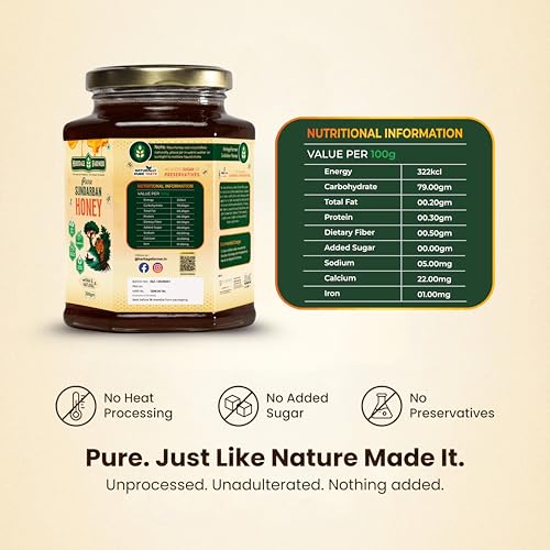 Image of Heritage Farmer 100% Pure Raw Honey 500g | Natural Unprocessed Honey | No Added Sugar | Premium Quality | Ideal for Tea, Toast, Smoothies & Daily Wellness