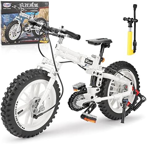 QLT Foldable Motorcycle Building Blocks, Mountain Bike Building Kit for Boys 6-10, Christmas Birthday Gift for Kids, STEM Educational Bicycle Building Sets (242Pcs)
