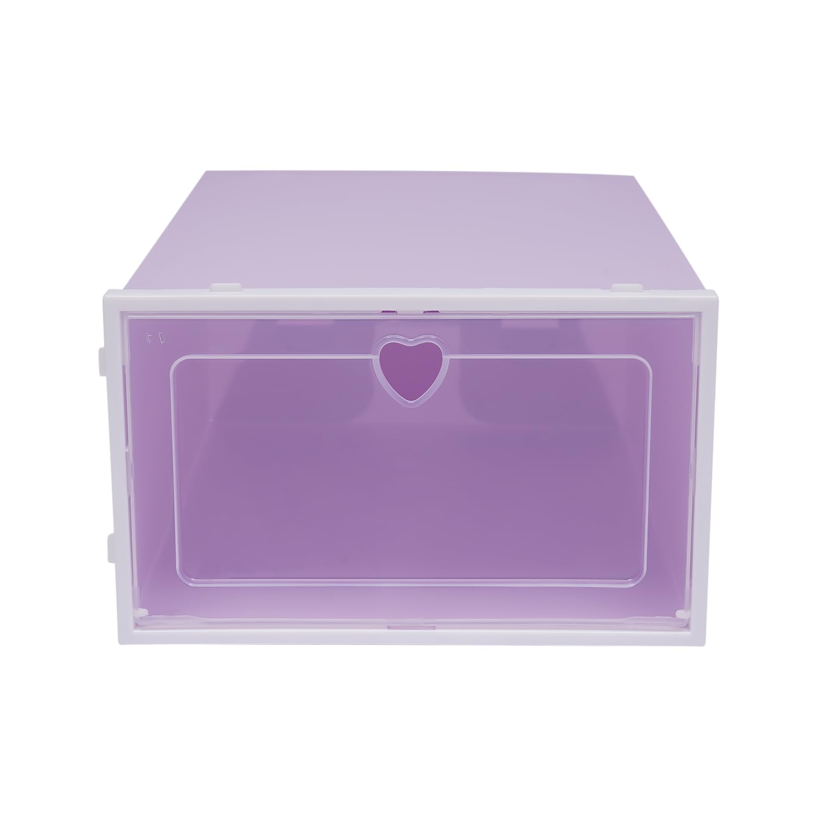 20 scatole trasparenti per scarpe, impilabili, pieghevoli, montaggio rapido, con coperchio, in plastica, trasparente, 33 x 23 x 14 cm