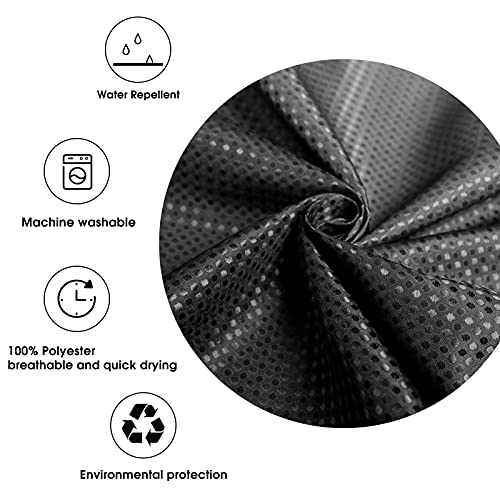 Black Shower Curtain Black And White Ombre Shower Curtains For Bathroom Textured Fabric Bath Shower Curtain Set, Waterproof Shower Curtain Liner Elegant Modern Shower Curtain Hotel Quality 72" X 72" #TOP5