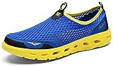 Material prémium: parte superior de zapatos de agua con tejido de malla elástico transpirable y ultraligero para un rápido drenaje y ventilación cruzada, disfruta de una sensación descalzo sin importar la actividad que hagas.