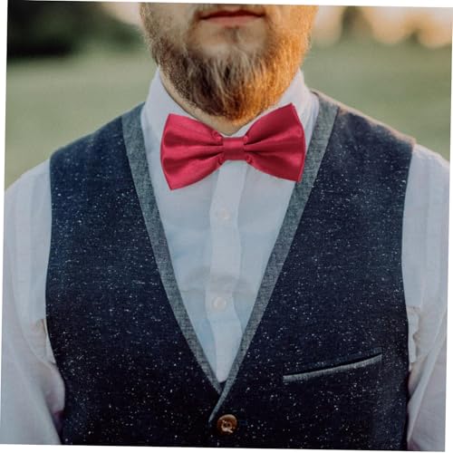 Set de 3 pzas corbata de moño con pañuelo caballero miniatura 5