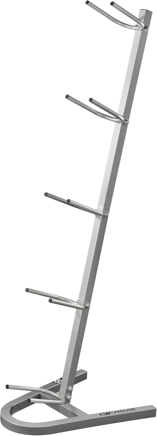 Valor Fitness Upright Exercise Ball Storage Rack – Holds 5 Medicine Balls, Slam Balls, Wall Balls & Basketballs, 250 lb Capacity, Durable Space-Saving Stand for Home Gym Equipment