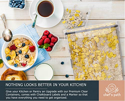 Extra Large Cereal Containers Storage (213Oz) For Rice, Flour, Sugar, Cereal & Bulk Food Storage - Set Of 2 Bpa Free Tall Airtight Food Storage Containers For Kitchen & Pantry Organization #TOP6