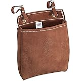 Klein Tools 5146 Tool Bag, Leather Tool Pouch with Adjustable Belt Straps, Durable All-Purpose Electrician Bag Measures 9 x 3 x 8-Inch