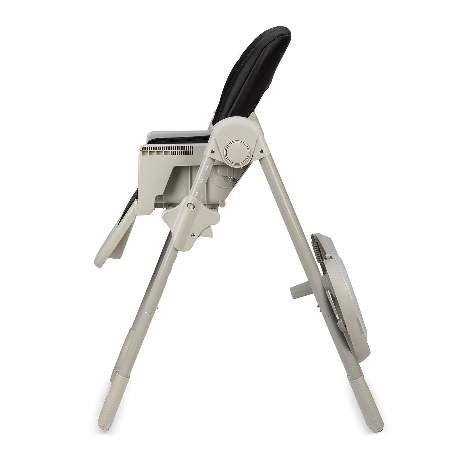 Trona MoMi GOJO para bebés y niños de 6 a 36 meses (máx. 15 kg de peso corporal), plegable, cinturón de seguridad de 5 puntos, con bandeja y ruedas.