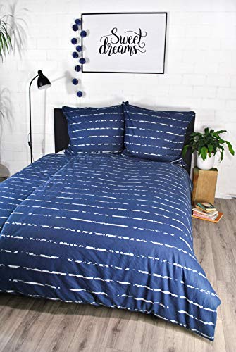 jilda-tex Biber Bettwäsche Modern Stripes 135x200 cm + 80x80 cm 100%...