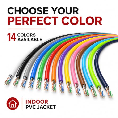 Image of DRIPSTONE CAT6 1000ft Bulk Ethernet Cable 23AWG Solid CCA UTP 0.57mm White