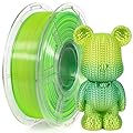 IEMAI Silk PLA Filament 1.75mm, Dual-Color Gradient Yellow to Green, Silky Glossy Finish, Tough & Neatly Wound, 3D Printer Filament 1kg Spool for Artistic & Home Décor