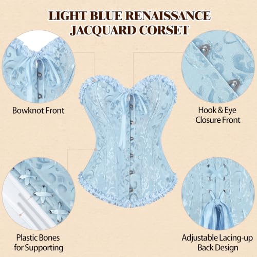 Image of frawirshau Women's Overbust Costume Corset Renaissance Victorian