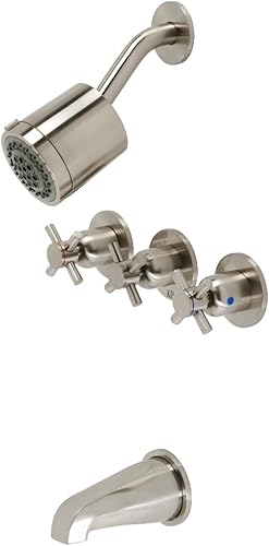 Miniatura 3 de Kingston Brass KBX8130DX Concord - Grifo para bañera y ducha, color negro mate, 7.13 x 10.56 x 5.13 pulgadas