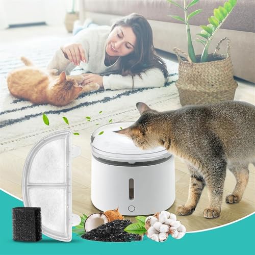 3 filtros de repuesto para fuente de agua para mascotas miniatura 2