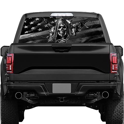 NPVU Rear Window Decal for Trucks,American Flag Truck...
