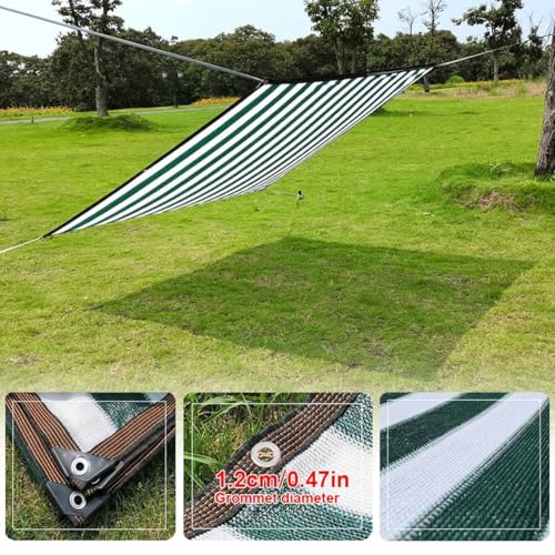 Malla de protección solar verde de 26x60 pies con ojales Garden e Fabric 5