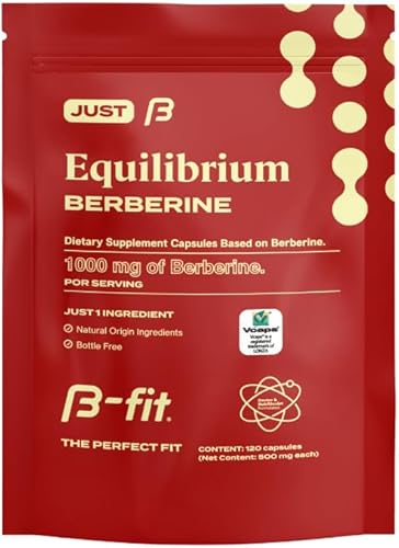 Suplemento de erberina de 1000 mg, 120 cápsulas veganas, 500 mg de extracto de berberina pura por cápsula, sin OMG, sin azúcar y sin gluten
