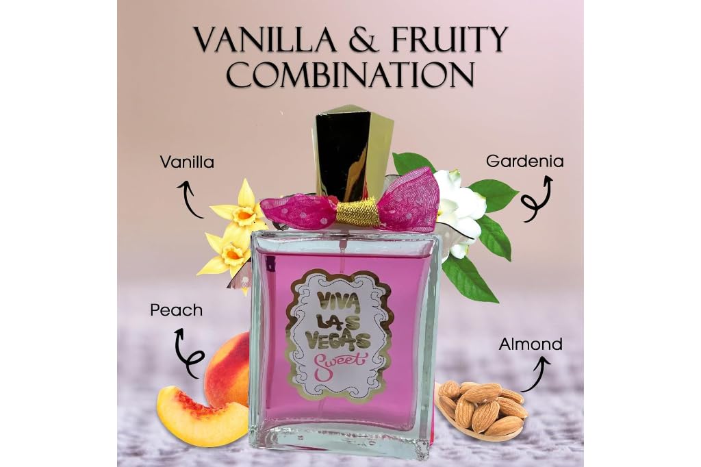 Viva Las Vegas Sweet Women's cologne 3.4 Fl. Oz. Eau de Parfum Spray - Image 3