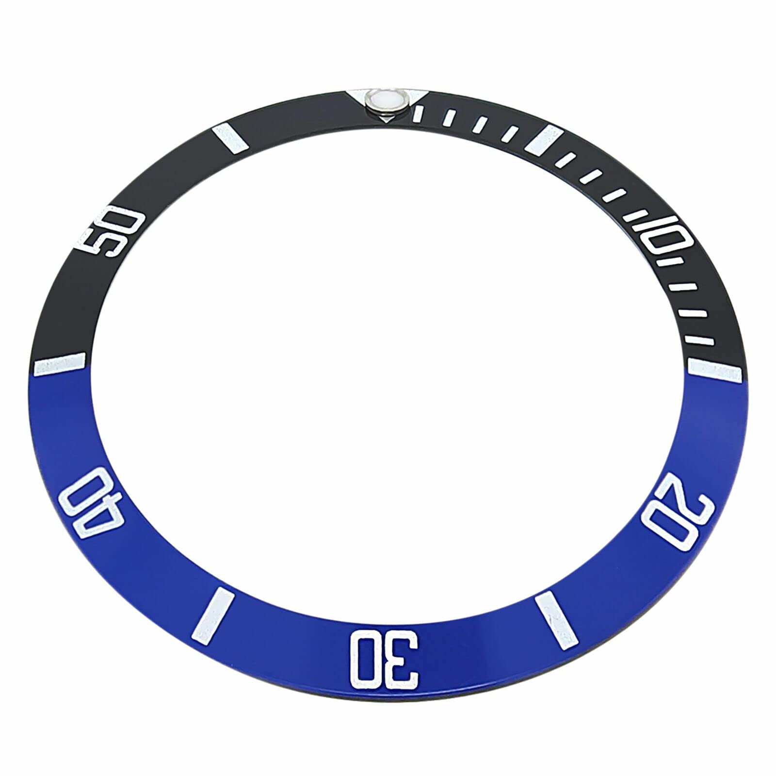 Ewatchparts Bezel Insert Compatible With Rolex Submariner 16800 16808 16610 16818 Batman Black/Blue