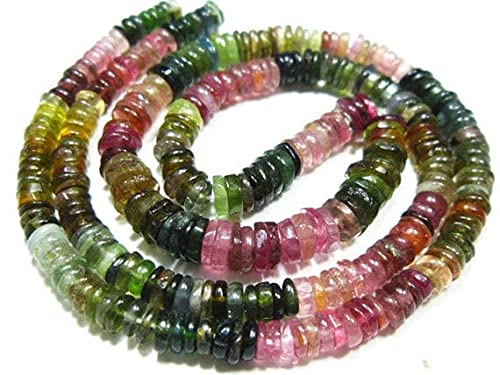 Multi Tourmaline AA perles rondes lisses 3-5mm pour bijoux haut de gamme