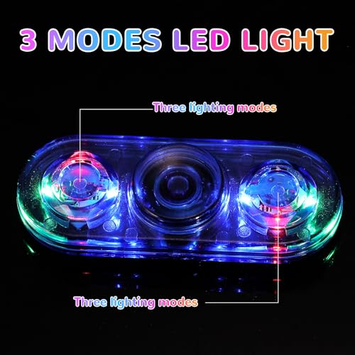 SCIONE 2er LED Fidget Spinner Blau Rot Leuchtend