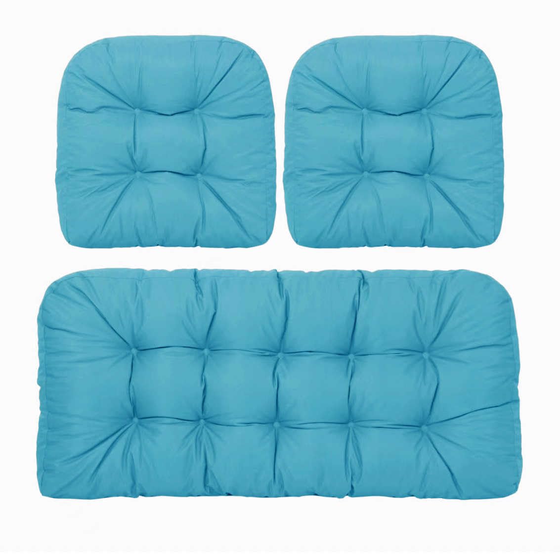 Coussins d'extérieur en osier confortables pour chaises et bancs