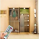 Puck Lights with Remote Control, Under Cabinet Lighting Dimmable Timer, Led Lights Battery Operated Powered for Kitchen Closet Bedroom (White-AAA Battery Powered)
