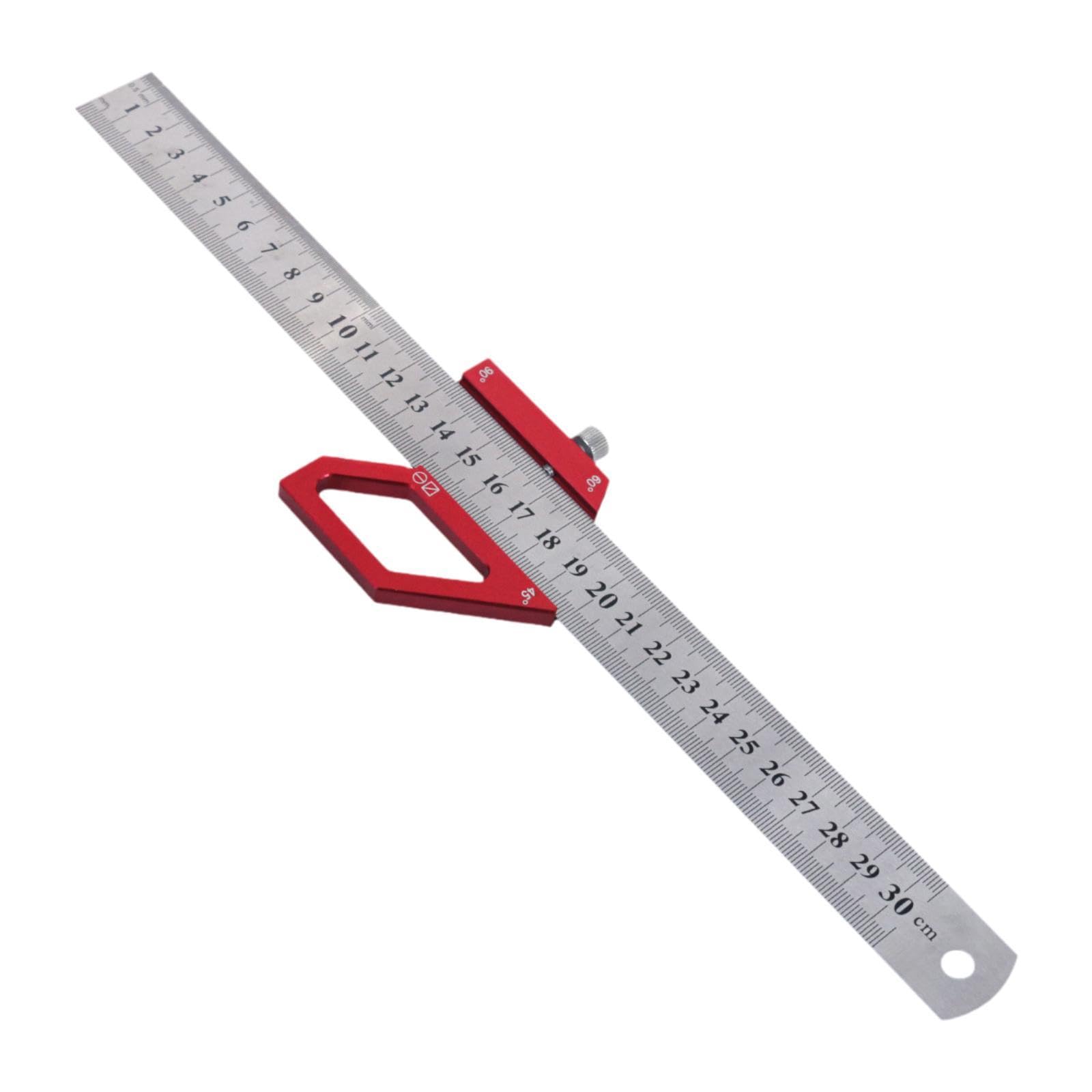Règle à lignes multi-angles pour traçage rapide et précis du bois de menuiserie