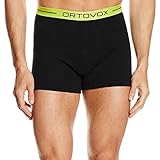 Ortovox Herren Boxershorts Merino 105, Black Raven, L