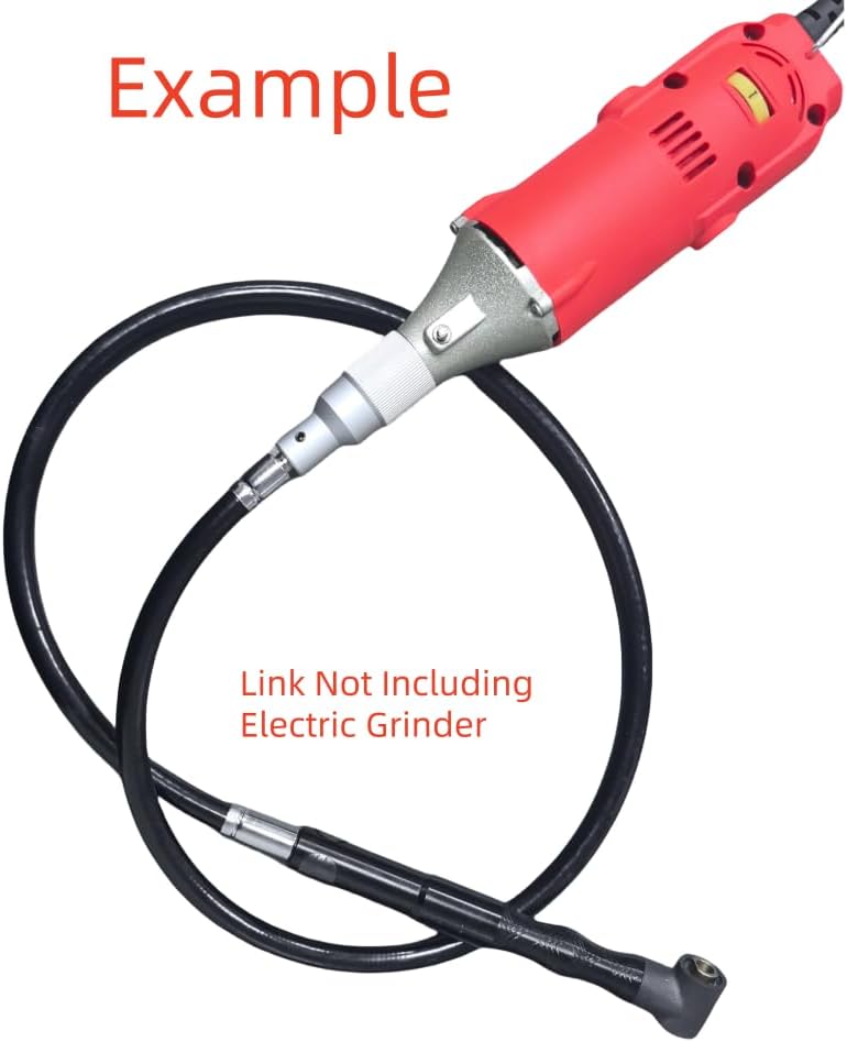 Electric Grinder Transfer Head Part Elbow Hand Piece+Shaft Use for 3mm (Hand Piece+Stainless Shaft)