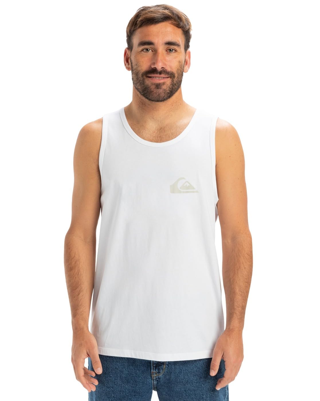 Quiksilver T Shirt EV COMP Logo Tank Men White L