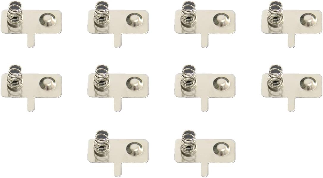Metal AA Battery Spring Plate Set Negetive Positive Contiguous 25mmx12mm AA Baterry Conversion Spring Contact Nickeling Plate 10 Pcs