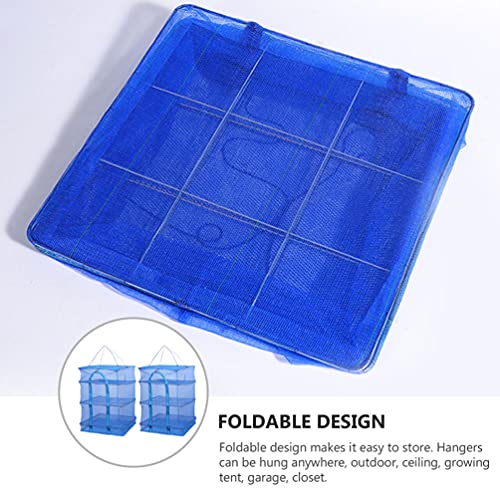 BESPORTBLE Rede para secagem de ervas com 3 camadas de rede para pendurar plantas com zíper dobrável