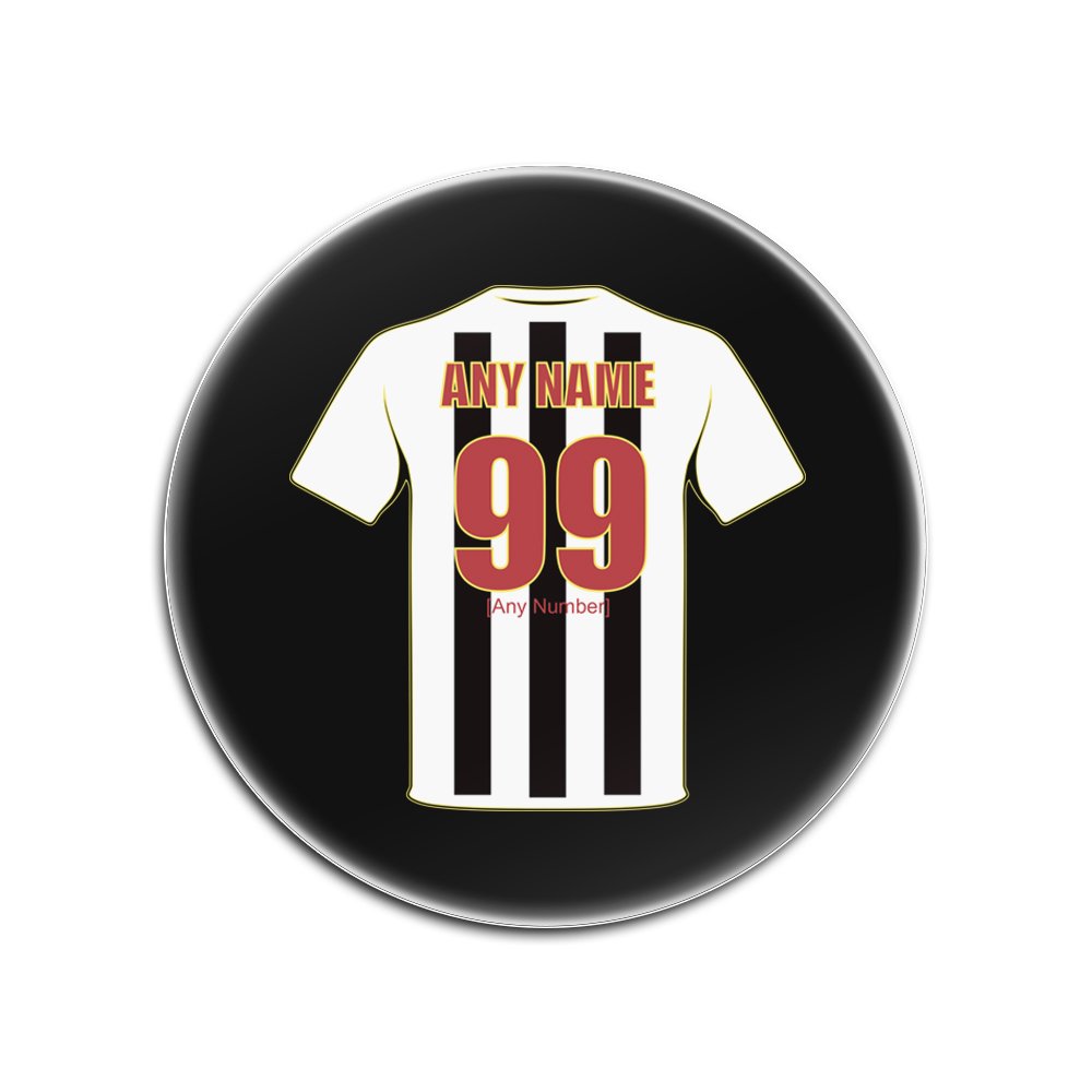 Dessous de verre ronds football contre les taches de table, panneau dur brillant personnalisé