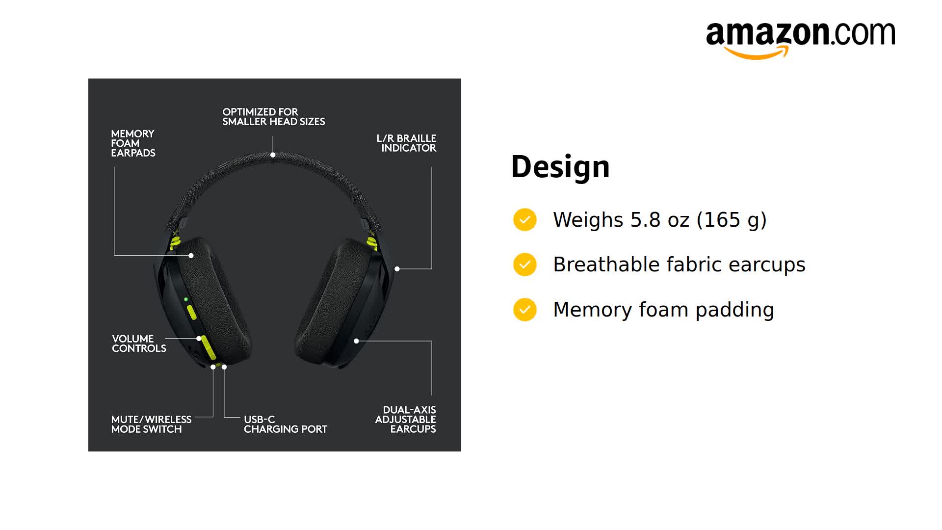 Amazon.com: Logitech G435 Lightspeed and Bluetooth Wireless