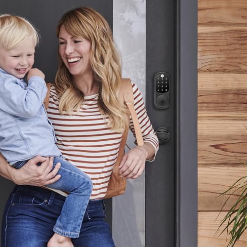 Image of Yale Assure Lock Deadbolt, Black Suede Digital Touchscreen Non-Connected Keypad with Backup Key for Front or Back Entry Door, YRD226-NR-BSP