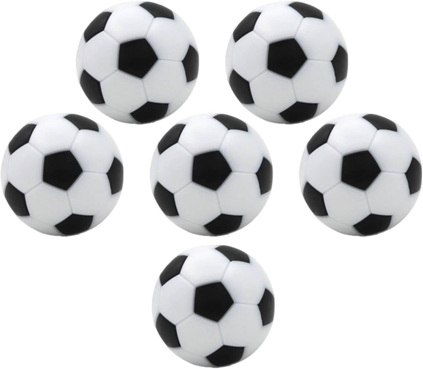 6X Mini Foosball Table Balls Replacement Foosballs Gift Table Soccer Balls for Gathering Christmas Game Room Fans Indoor